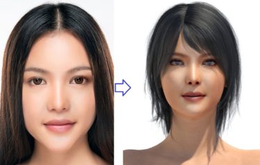 Face Transferで画像から3Dフィギュアの顔を作る(応用編)